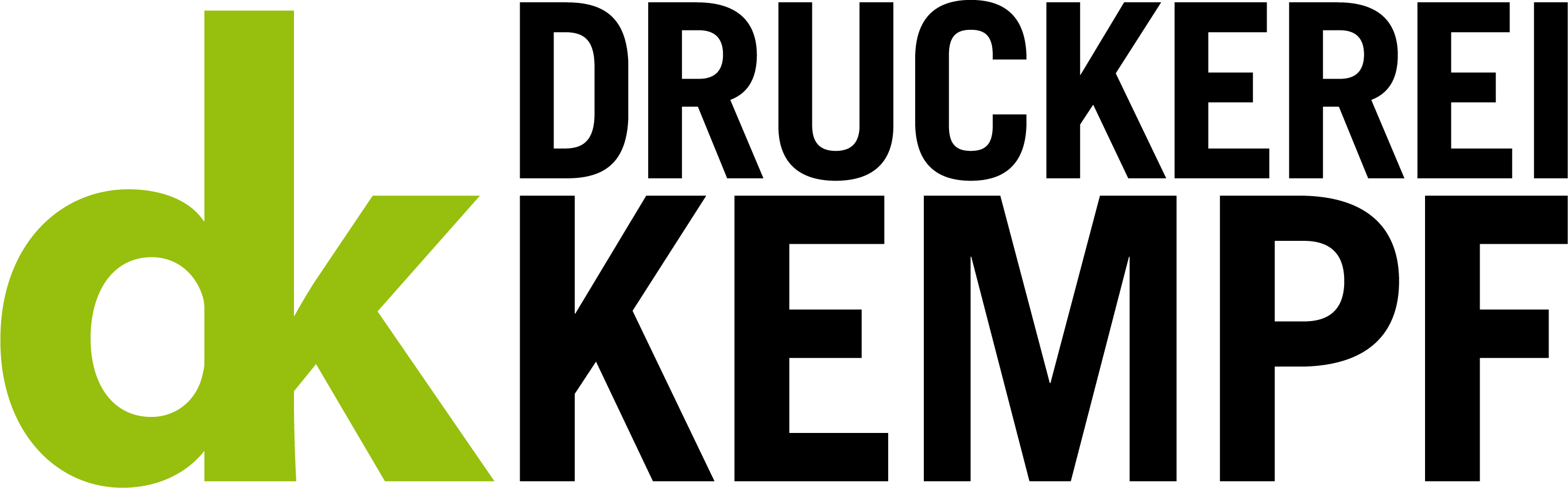 Logo der Druckerei Kempf GmbH – Ihr Partner für professionelle Drucklösungen in Hilders
